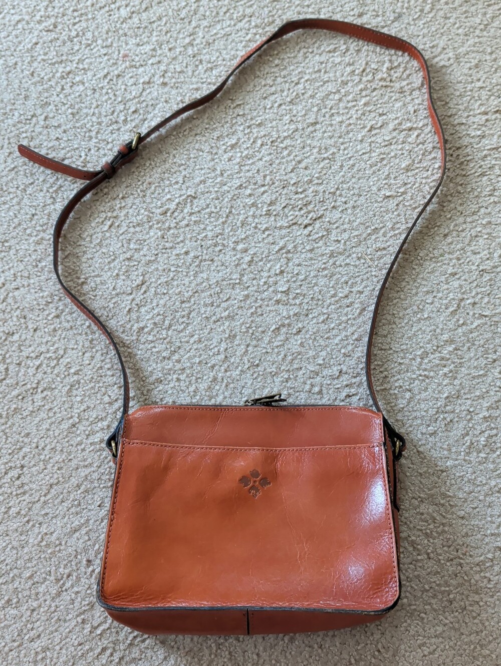 Patricia Nash Brown Leather Crossbody Bag
